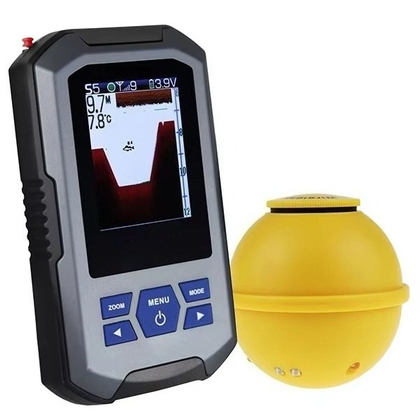 Fish Finder - เครื่องหาปลาไร้สาย โซนาร์เซ็นเซอร์ 45 เมตร (147 ฟุต)