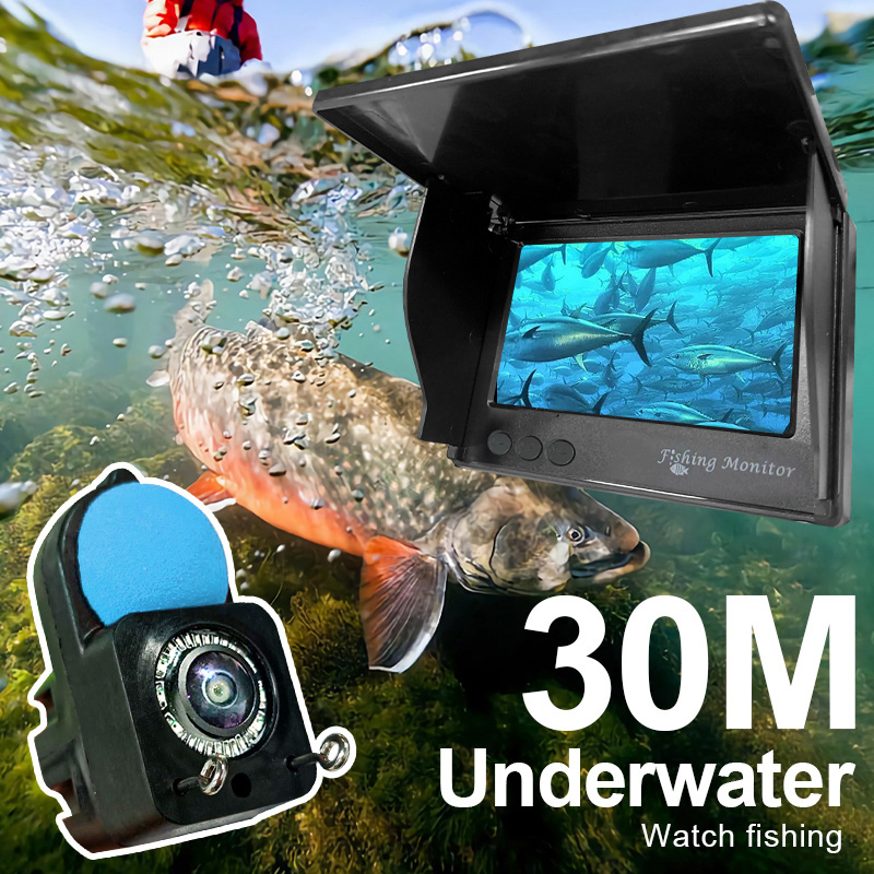 Fishing Camera - กล้องตกปลาใต้น้ำ 1080P HD กล้องอินฟราเรดแบบพกพา กล้องค้นหาปลาสำหรับตกปลาบนน้ำแข็ง 15M