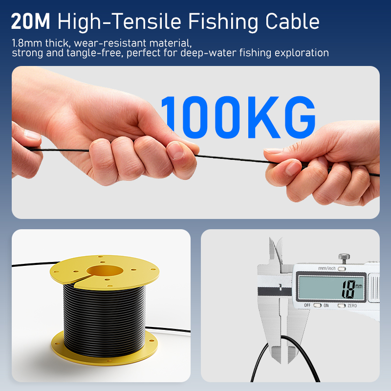 เครื่องหาปลาแบบพกพา LCD ขนาด 4 - Fishing Camera บทวิจารณ์และราคา
