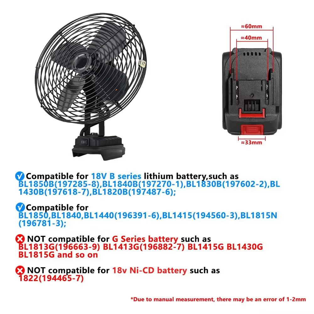 พัดลมตั้งโต๊ะแบบพกพาไร้สาย ขนา - Fish Finder Battery บทวิจารณ์และราคา