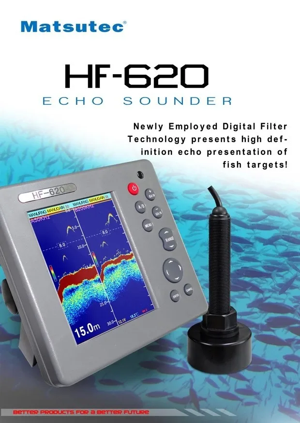 เครื่องหาปลา Matsutec HF-620 M - Fish Finder Charger บทวิจารณ์และราคา