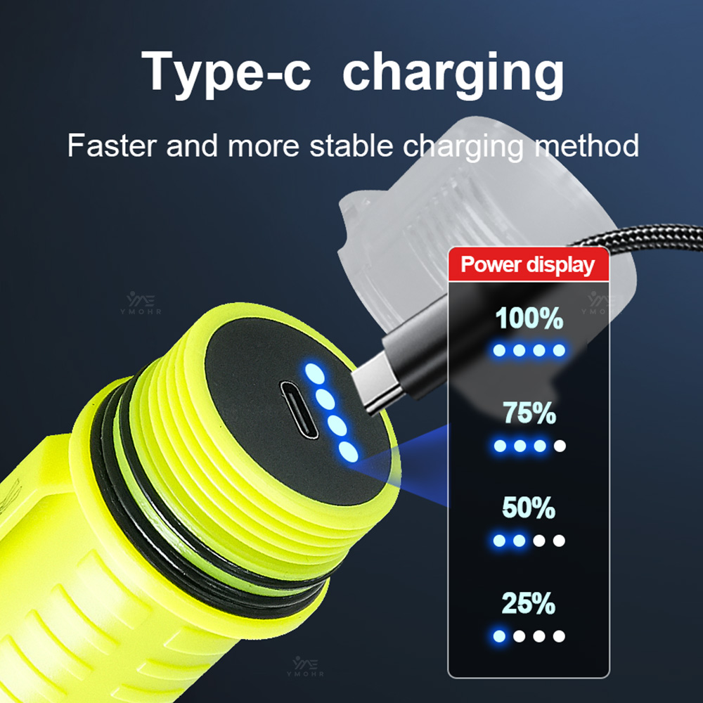ใหม่แบบพกพา LED ไฟฉายดำน้ำมืออ - Fishing Light บทวิจารณ์และราคา