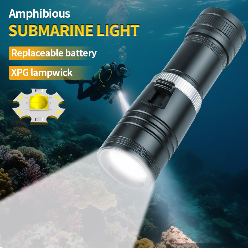 ไฟฉายดำน้ำอลูมิเนียม D117 กันน - Fishing Light บทวิจารณ์และราคา