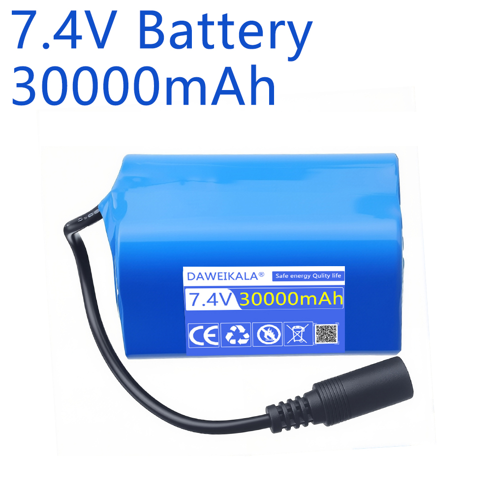 7.4V 30000mAh แบตเตอรี่พร้อมเค - Fish Finder Charger บทวิจารณ์และราคา