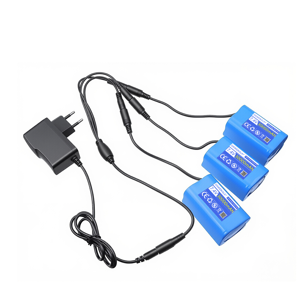 7.4V 30000mAh แบตเตอรี่พร้อมเค - Fish Finder Charger บทวิจารณ์และราคา