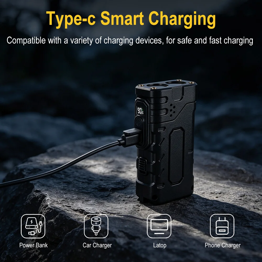 BORUIiT ไฟฉาย LED แบบหมุนมือ E - Fishing Light บทวิจารณ์และราคา