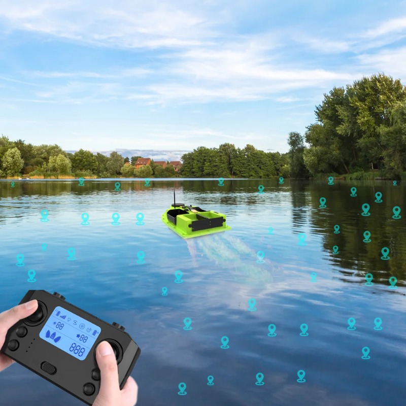 เรือตกปลาบังคับวิทยุ D19 GPS ร - Fishing Gps บทวิจารณ์และราคา
