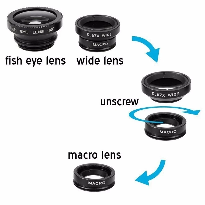เลนส์กล้อง 3in1 ฟิชอาย มุมกว้า - Fishing Camera บทวิจารณ์และราคา